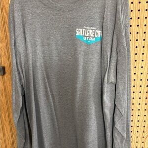 Jerzees Gray Salt Lake City Long Sleeve Shirt
